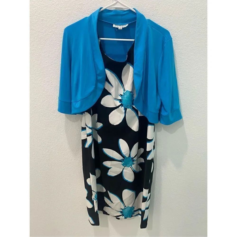 Studio 1 2 Piece Floral Dress and Shrug size 10